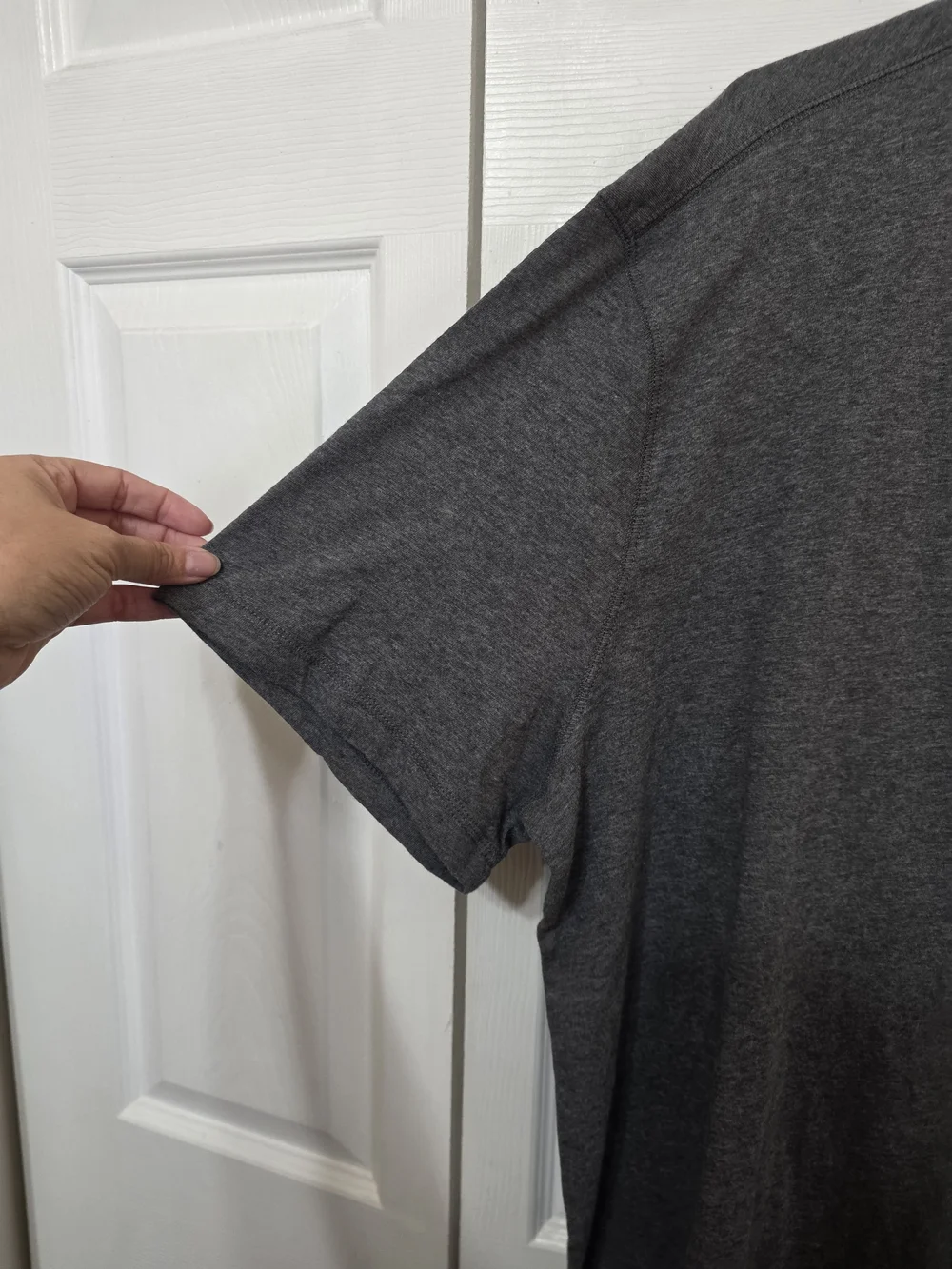 Banana Republic Charcoal Gray Short-Sleeve Henley - Picture 5 of 9